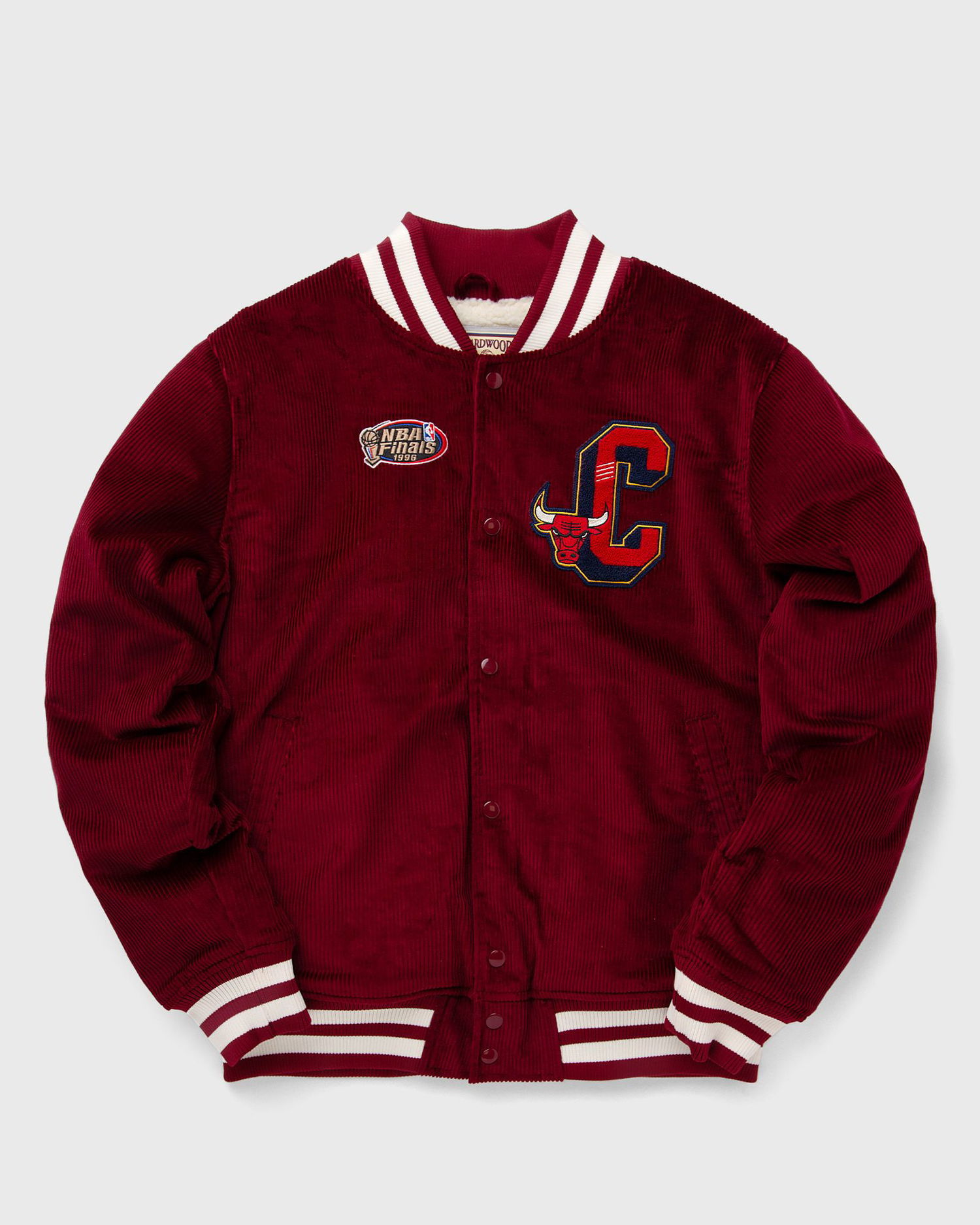 Куртка бомбер Mitchell & Ness NBA COLLEGIATE VARSITY JACKET CHICAGO BULLS Бордовий | OJBF6109-CBUYYPPPDKRD, 0
