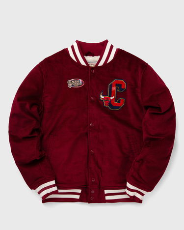 Куртка бомбер Mitchell & Ness NBA COLLEGIATE VARSITY JACKET CHICAGO BULLS Бордовий | OJBF6109-CBUYYPPPDKRD, 0