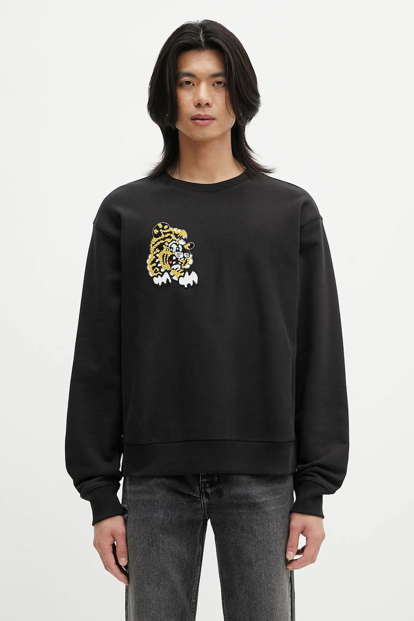 Світшоти KENZO Kenzo Tiger Sweatshirt чорний | FF55SW2744MC.99J