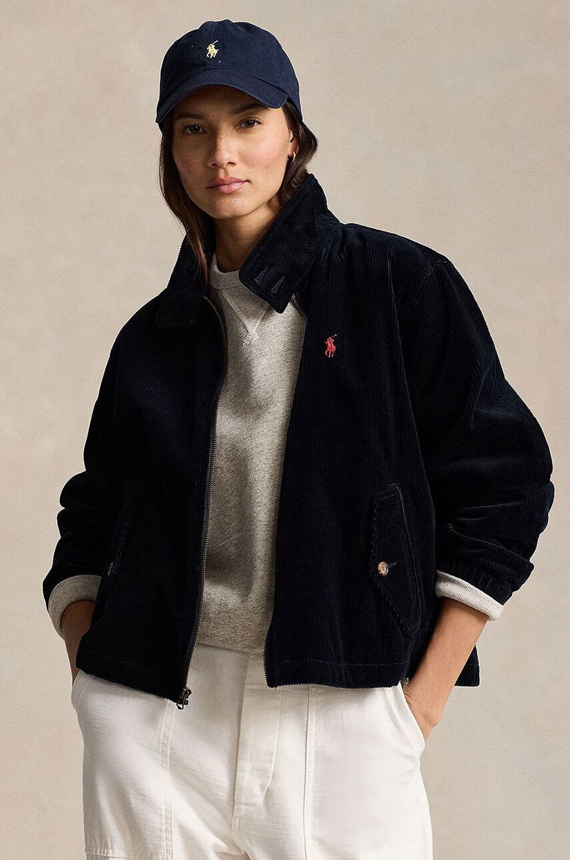 Куртка бомбер Polo by Ralph Lauren Corduroy Bomber Jacket Синій | 211941067