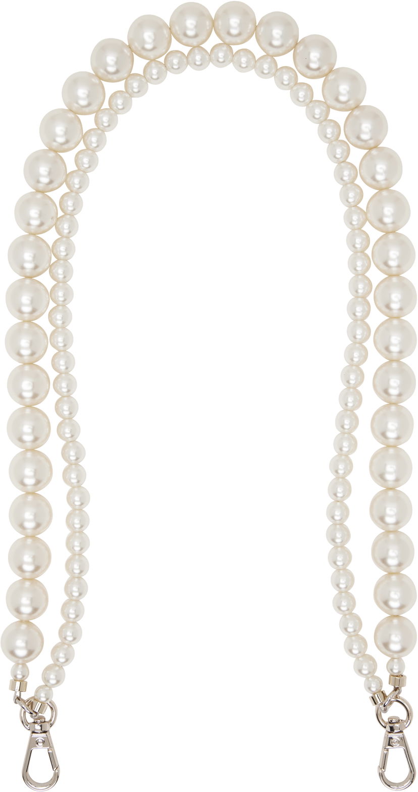Кольє Simone Rocha Simone Rocha Faux-Pearl Bag Strap білий | STRAP2 0904