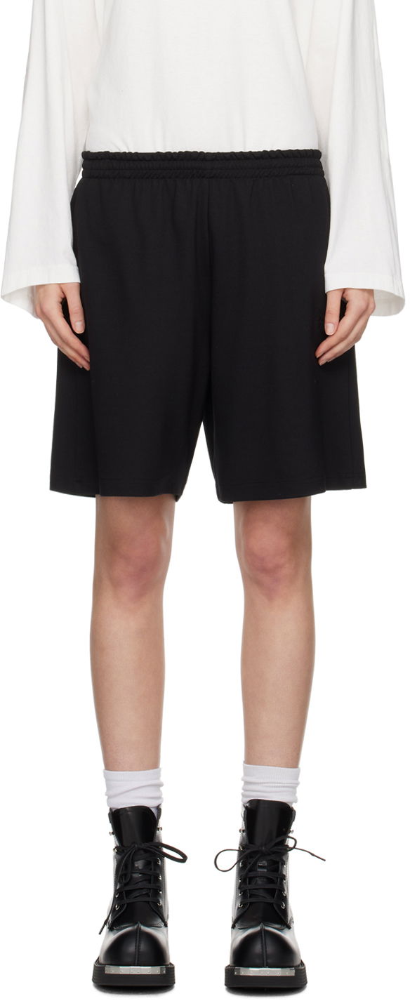 Шорти Maison Margiela MM6 Embroidered Shorts чорний | S52MU0118 S22600