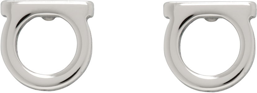 Сережки FERRAGAMO Ferragamo Gancini Earrings Металік | 696433