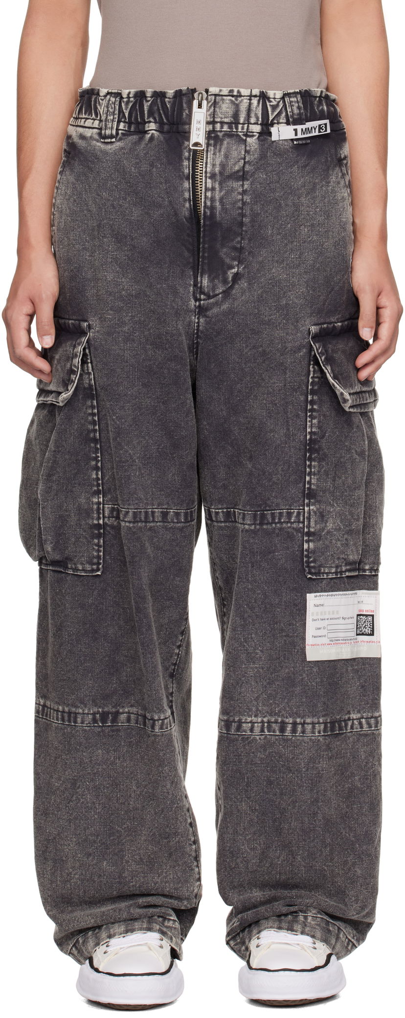 Штани карго Maison MIHARA YASUHIRO Maison MIHARA YASUHIRO Military Cotton Cargo Pants Сірий | A13PT055