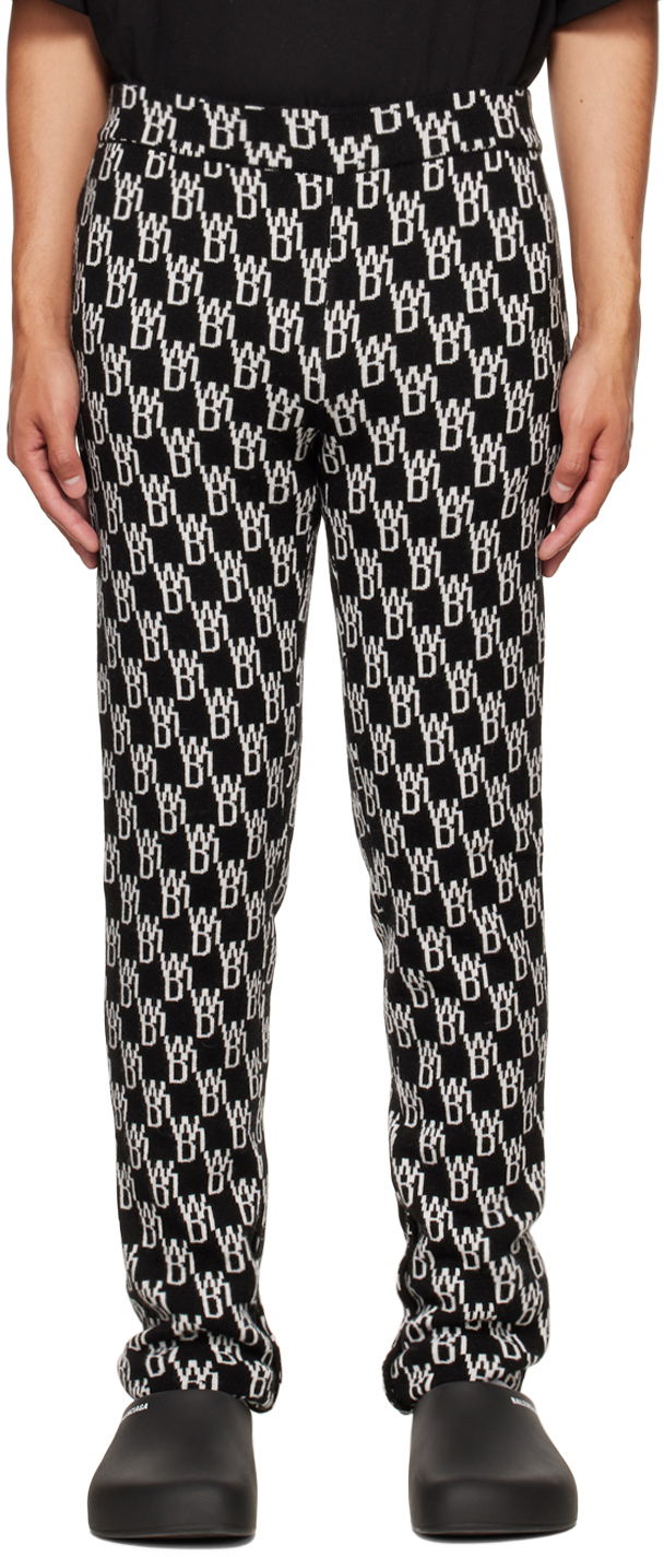 Легінси We11done We11done Jacquard Lounge Pants чорний | WD-KP9-20-096-W-BK