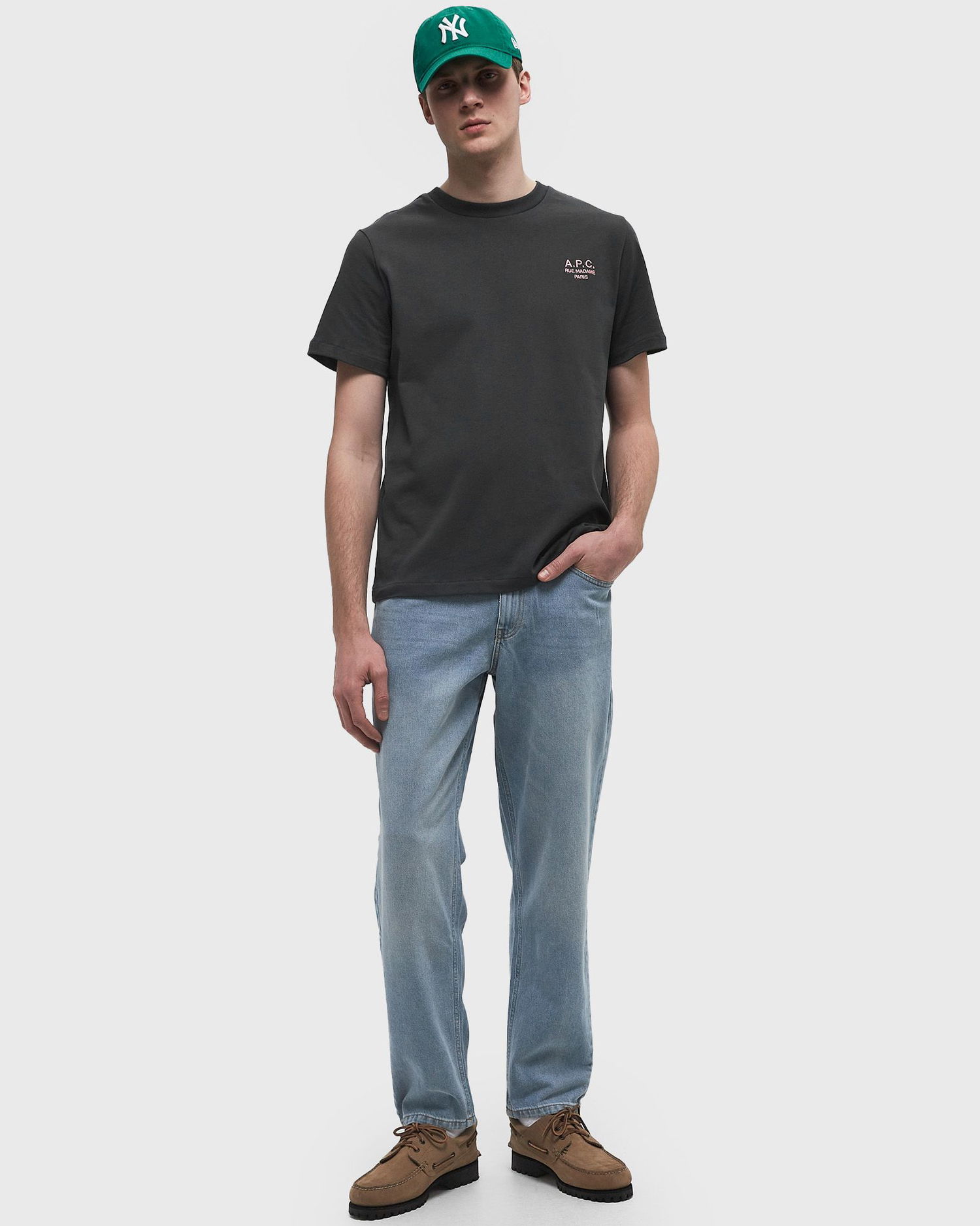 Футболка A.P.C. A.P.C. Standard Rue Madame GOTS Tee чорний | COHBU-M26388-LLF, 1