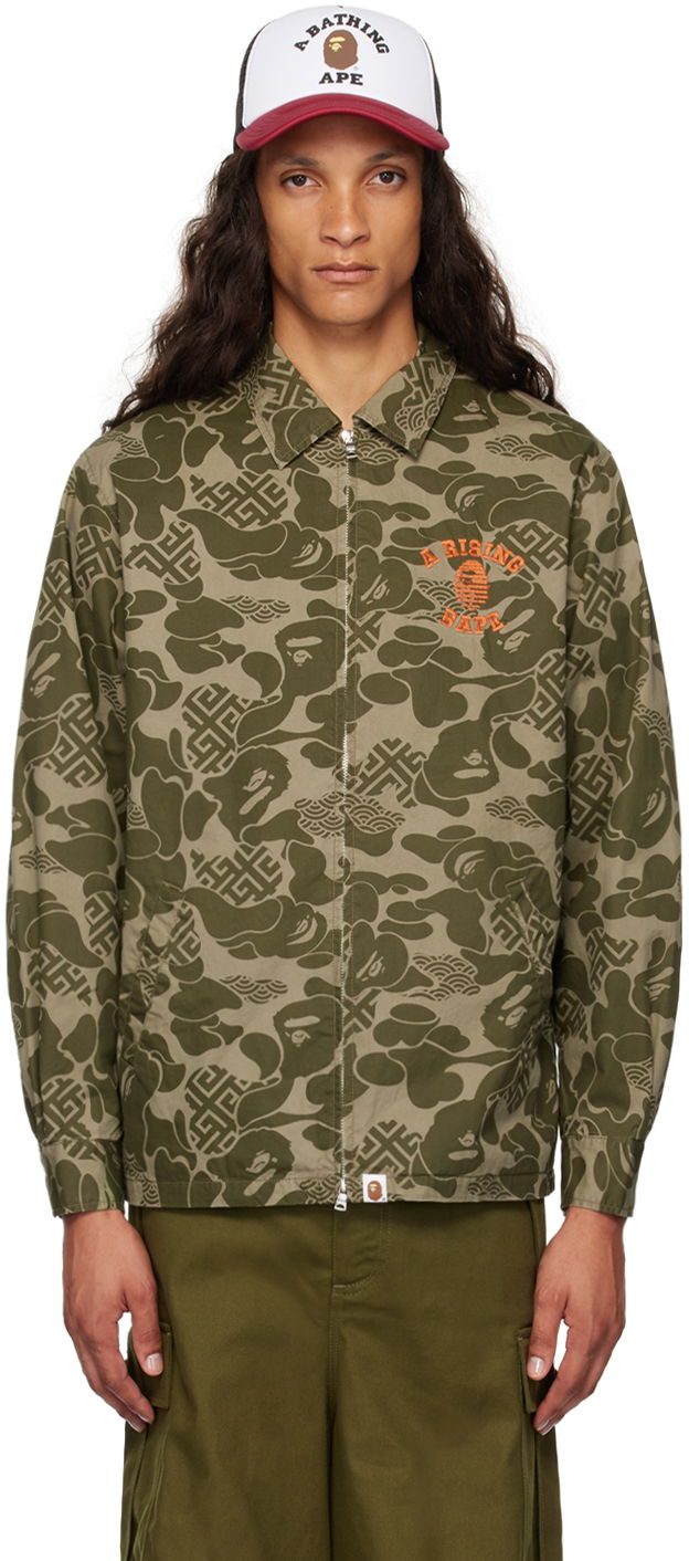 Куртка BAPE BAPE Khaki Asia Camo Jacket Зелений | 001LJK201004M