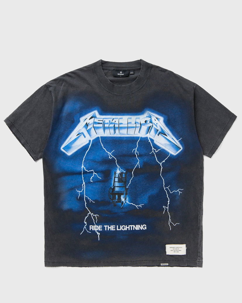 Футболка Represent Clo Represent x Metallica Ride The Lightning Short Sleeves T-Shirt чорний | MLM4356-20