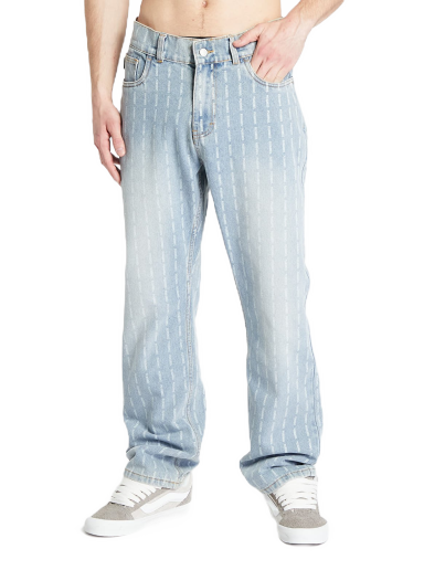 Джинси Pleasures Impact Pinstripe Denim Jeans Бірюзовий | P23W005 BLUE