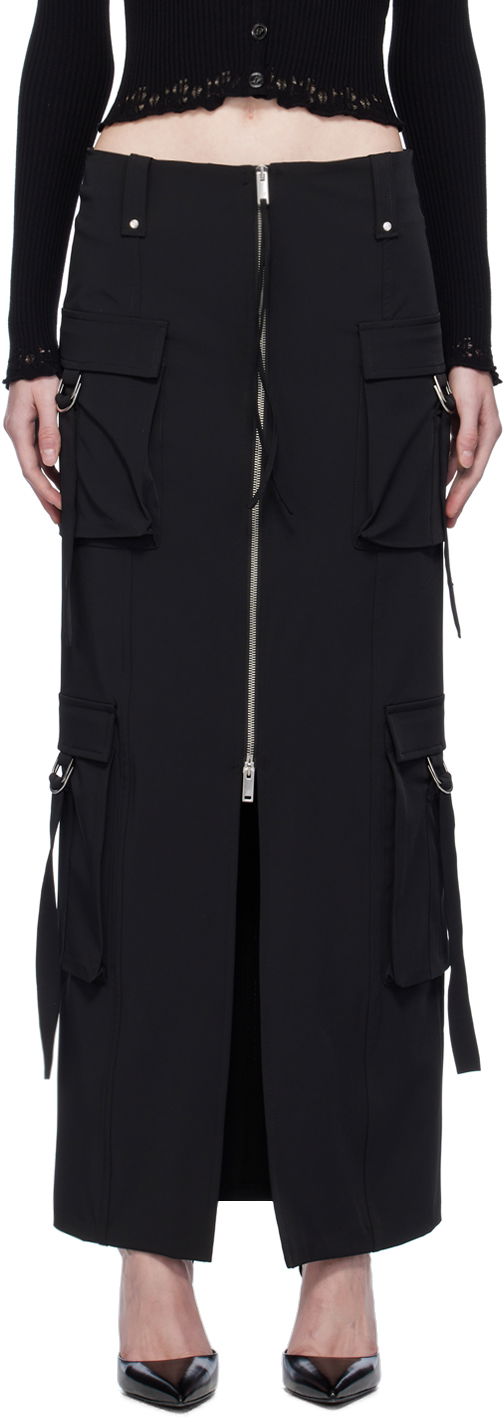 Спідниця Blumarine Blumarine Cargo Maxi Skirt чорний | A344G010A
