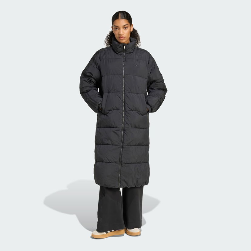 Пальто adidas Performance Adicolor Long Padded Jacket чорний | JX2957