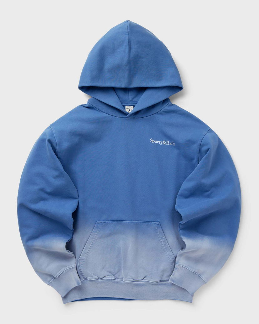 Світшоти Sporty & Rich Serif Logo Embroidered Dip Dye Hoodie in L Синій | WS066S413SD