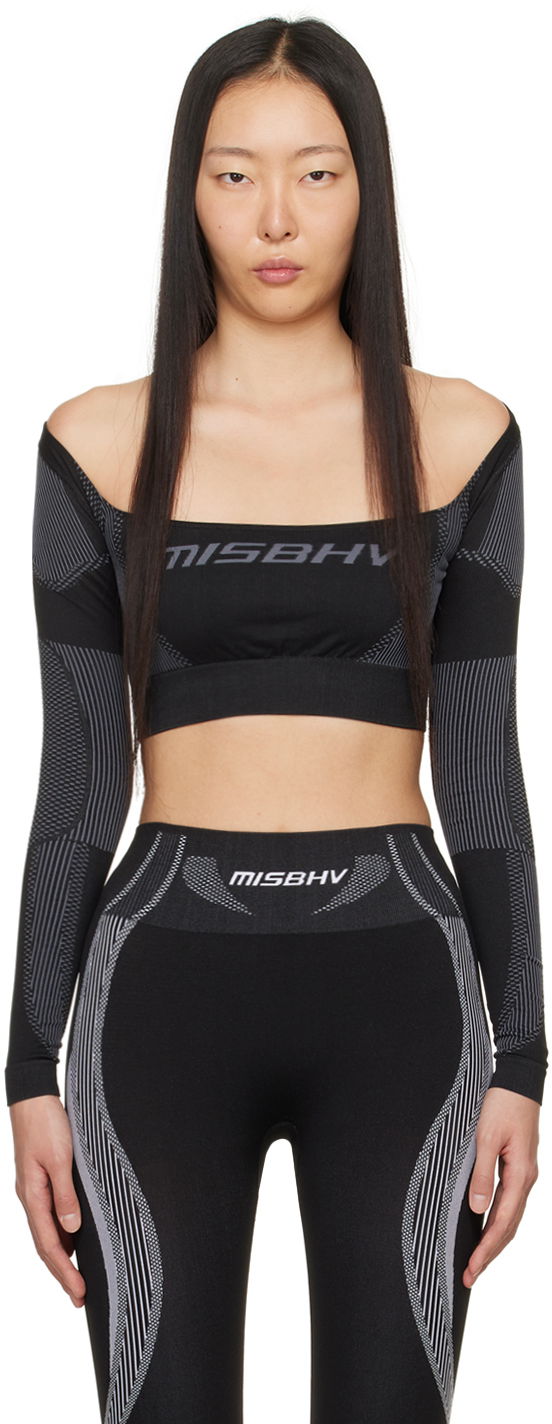 Футболка MISBHV Jacquard Top чорний | 240W522