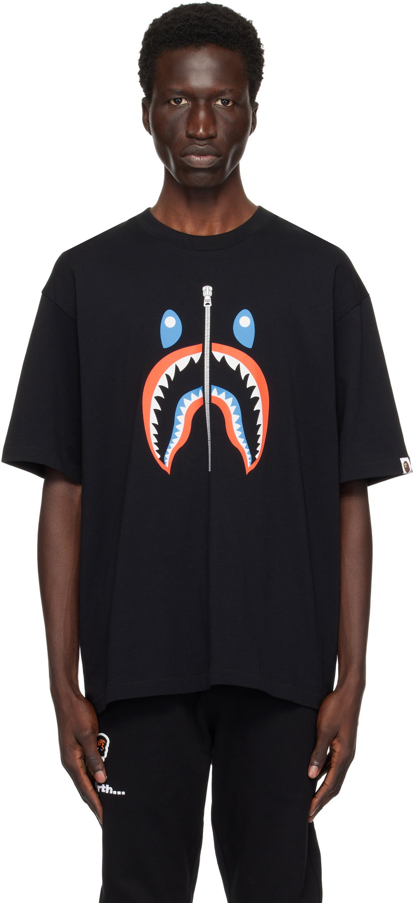 Футболка BAPE Shark Graphic T-Shirt чорний | 001TEK701309M
