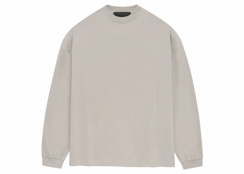 Футболка Fear of God Essentials LS Tee Silver Cloud Сірий | 125BT232012F