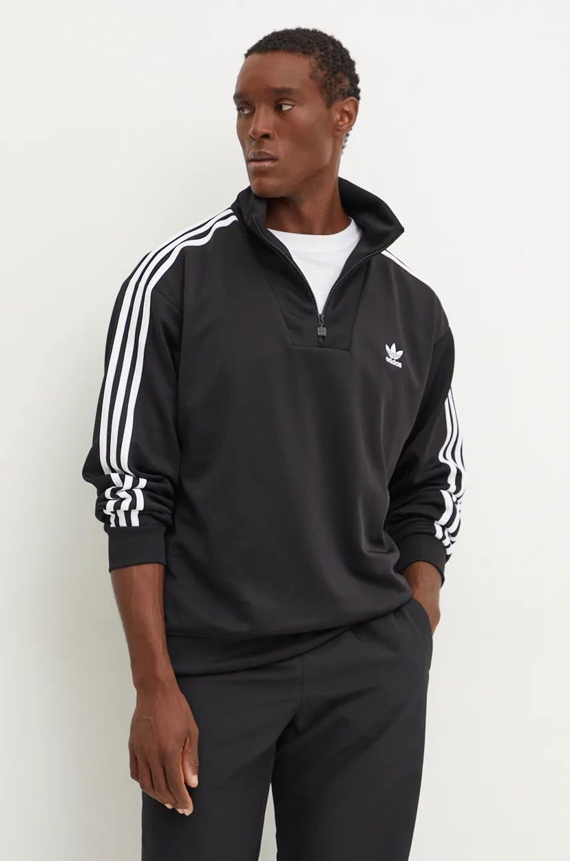 Світшоти adidas Originals Sweatshirt Funnelneck Tracktop чорний | IZ4803