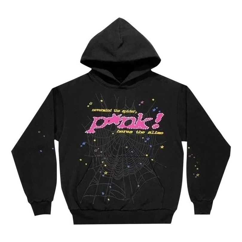 Світшоти Sp5der Sp5der P*nk Graphic Print Hoodie чорний | 2406-1FW210106PH-BLAC, 0