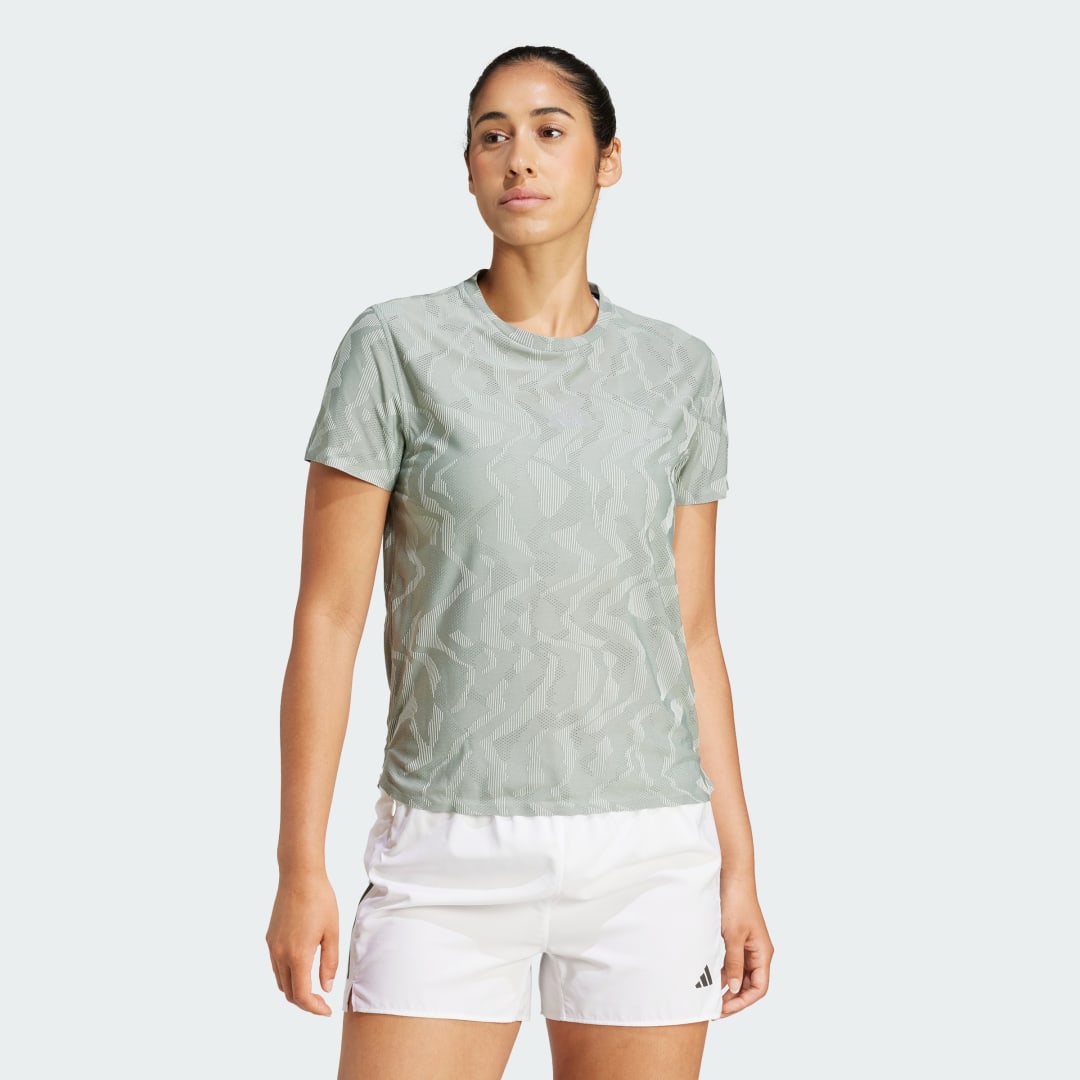 Футболка adidas Performance Ultimate Running Engineered Tee Зелений | JD7789, 0