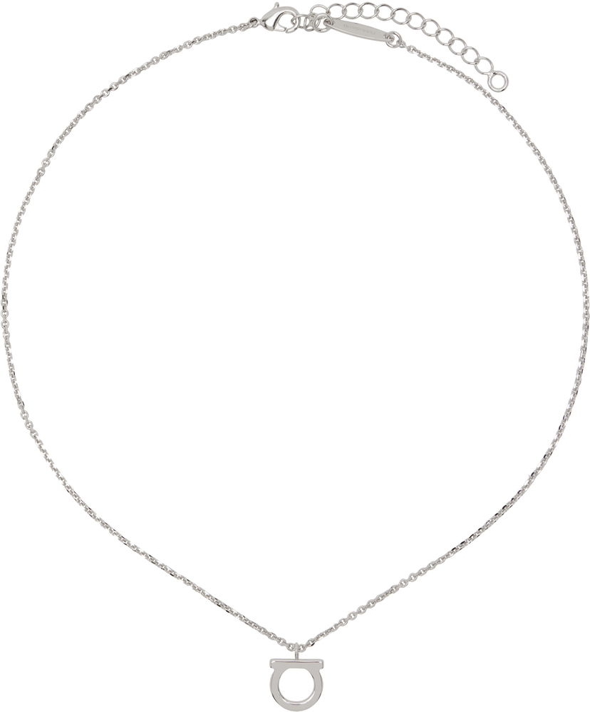 Кольє FERRAGAMO Ferragamo Gancio Pendant Necklace Металік | 696659