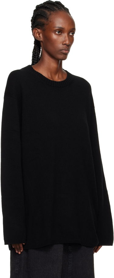 Cветр Yohji Yamamoto YOHJI YAMAMOTO String Round Neck Sweater чорний | HL-K04-184, 1