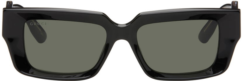 Сонцезахисні окуляри Gucci Gucci Black Rectangular Sunglasses чорний | GG1529S-001
