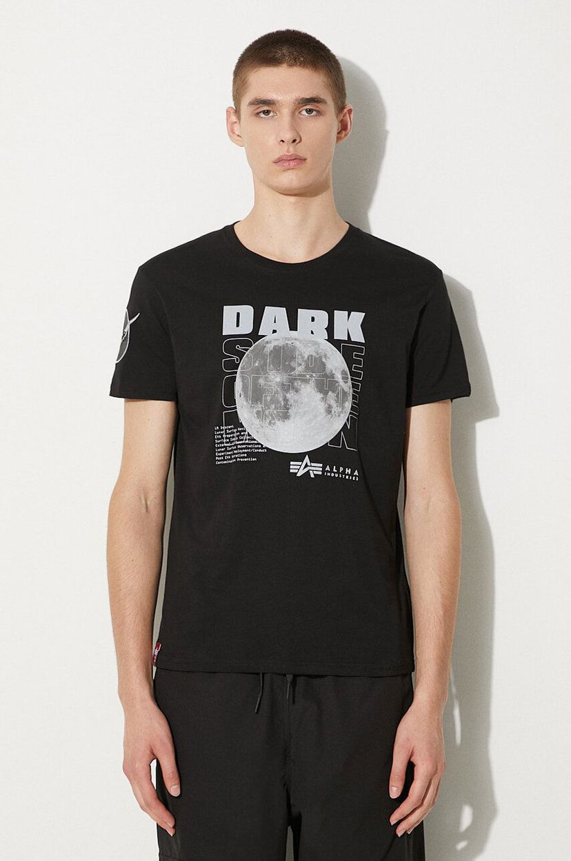 Футболка Alpha Industries T-Shirt With Print чорний | 108510.285