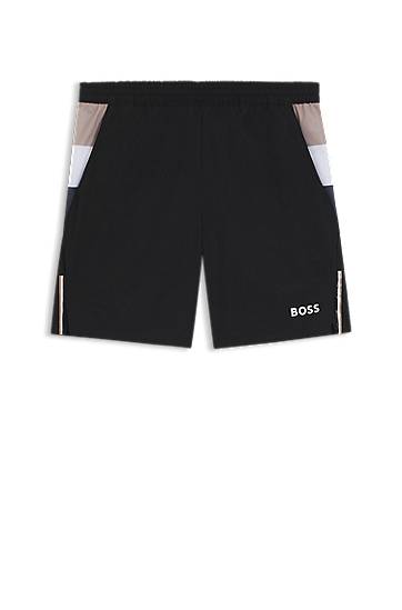 Шорти BOSS Stretch Tennis Shorts with Moisture Management чорний | 50541370