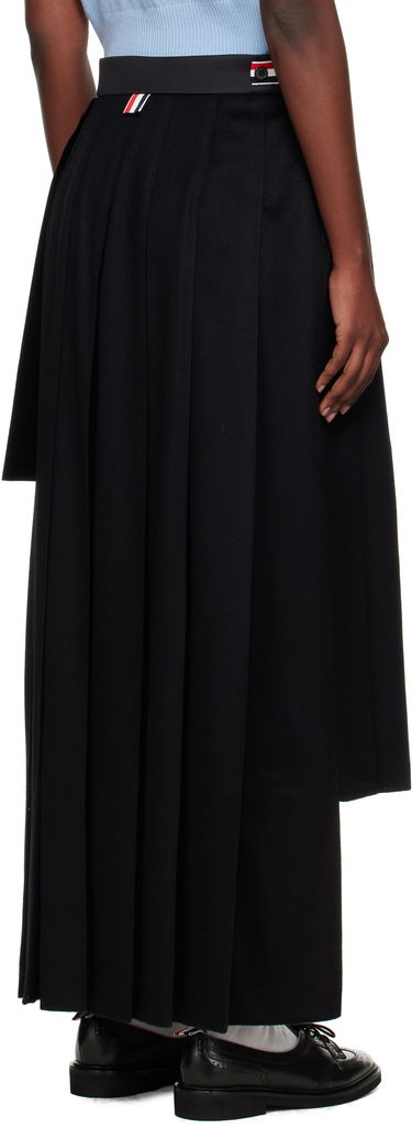 Спідниця Thom Browne Wrap Pleated Midi Skirt чорний | FGCA33C-07962, 2