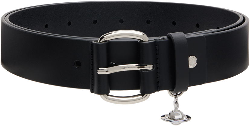 Ремені Vivienne Westwood Vivienne Westwood Wide Alex Charm Belt чорний | 8201007KU-L00CH-