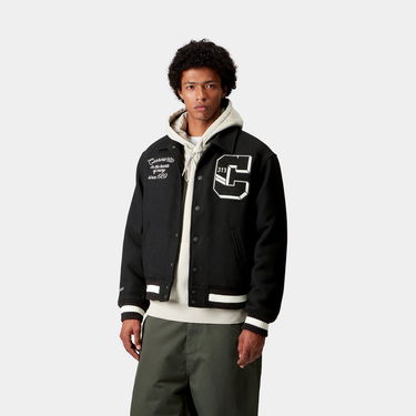 Куртка бомбер Carhartt WIP WIP World Class Varsity Jacket чорний | I035432_6, 0