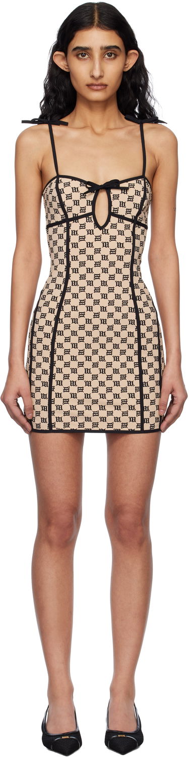 плаття MISBHV MISBHV Monogram Coquette Minidress бежевий | 250W805, 0