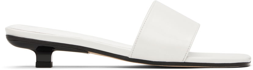 Догляд за взуттям BY FAR BY FAR Ceni Kitten Heel Mules білий | MWFHO014CL034WH025PL