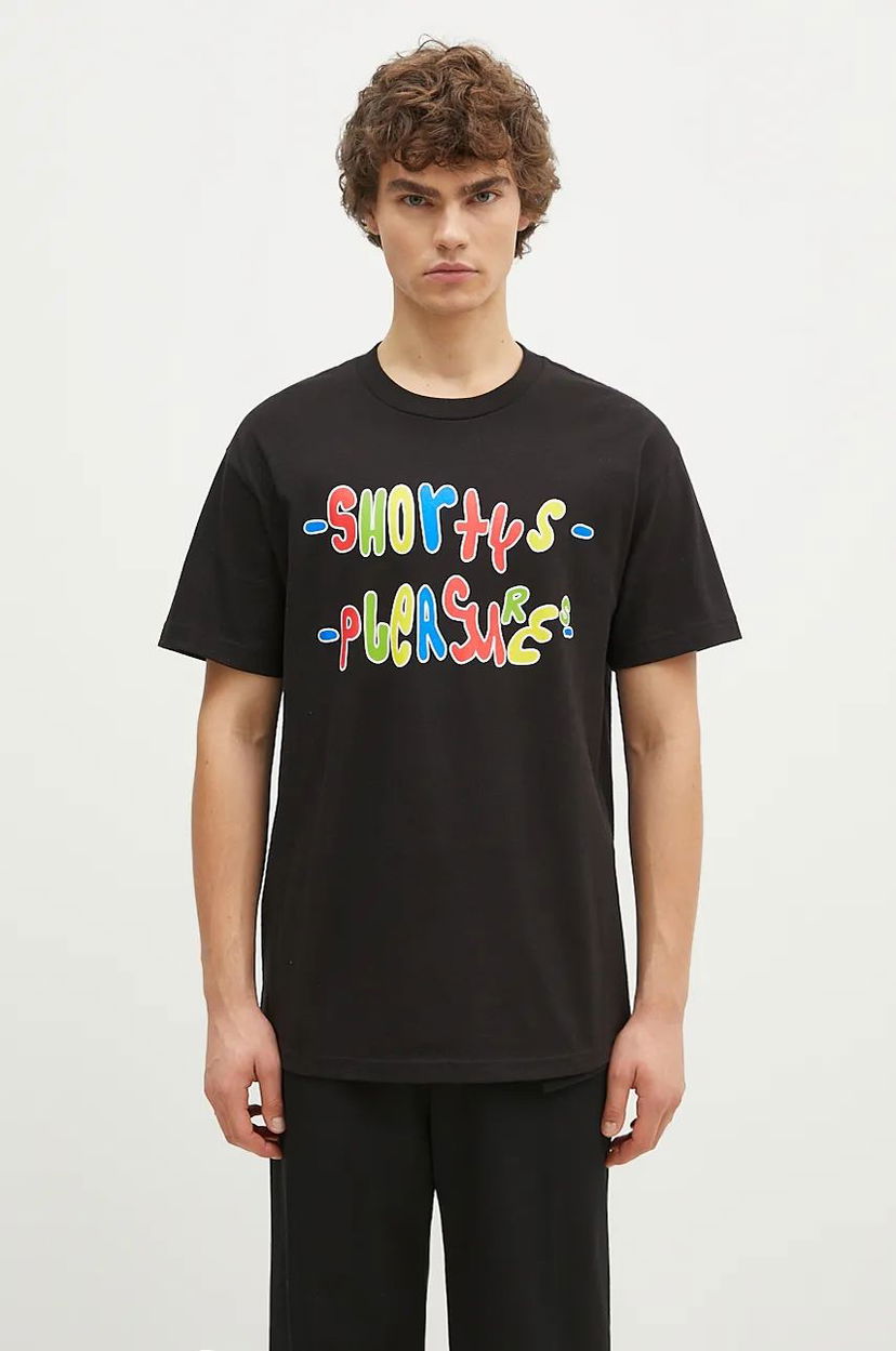 Футболка Pleasures T-Shirt With Print чорний | P24F021