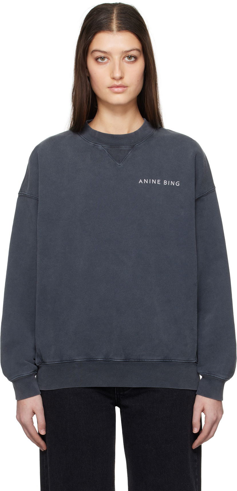 Світшоти Anine Bing Anine Bing Jaci Sweatshirt Сірий | A-08-10601-WBL3
