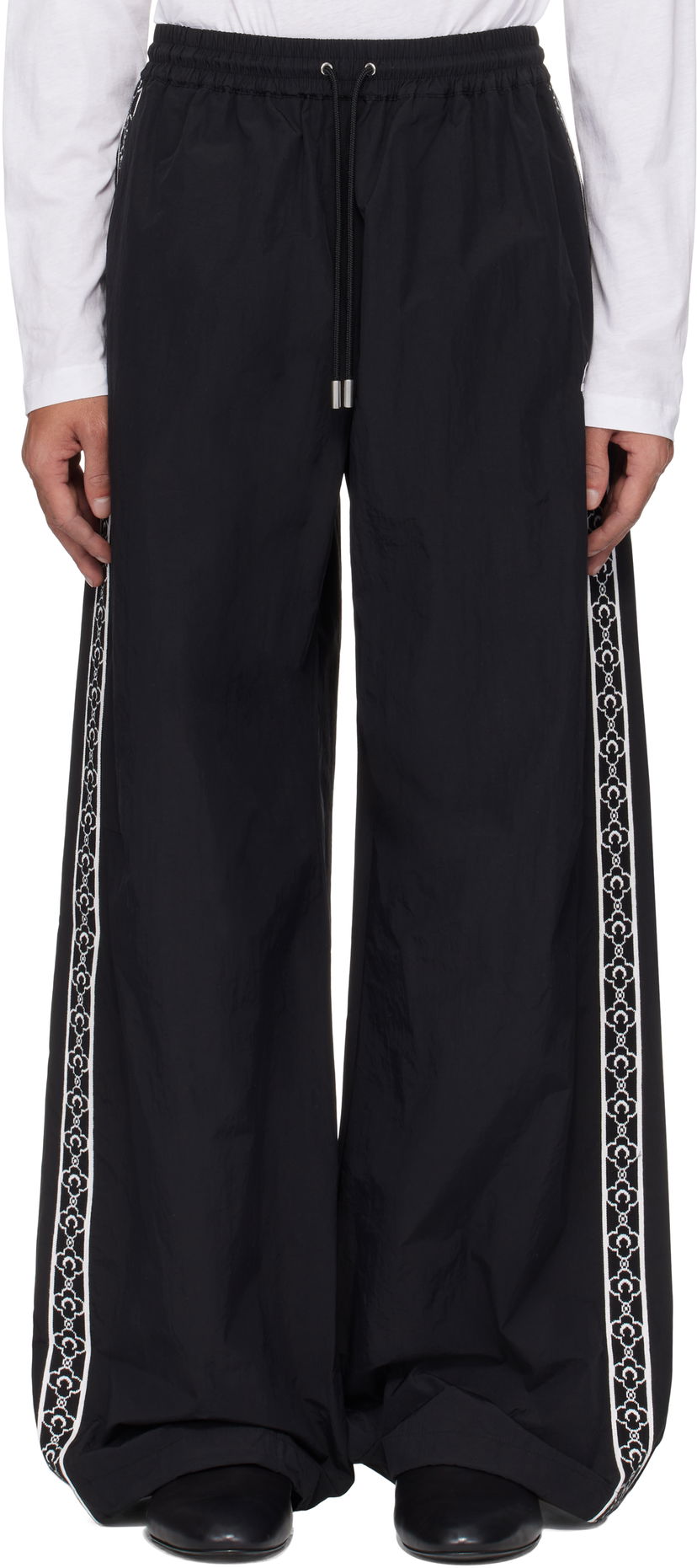 Спортивні штани Marine Serre Marine Serre Recycled Nylon Track Sweatpants чорний | UPA055A CWOV0041