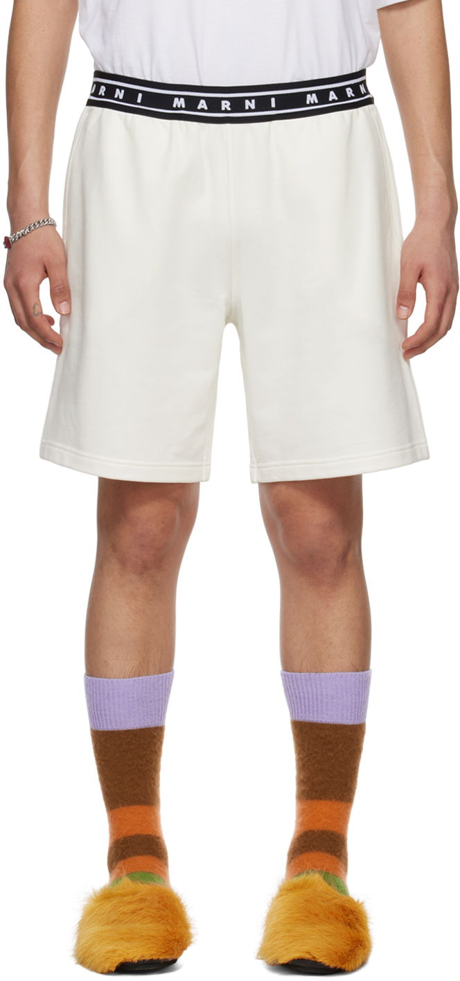 Шорти Marni Jacquard Shorts білий | PJMU0065A1 UTC301