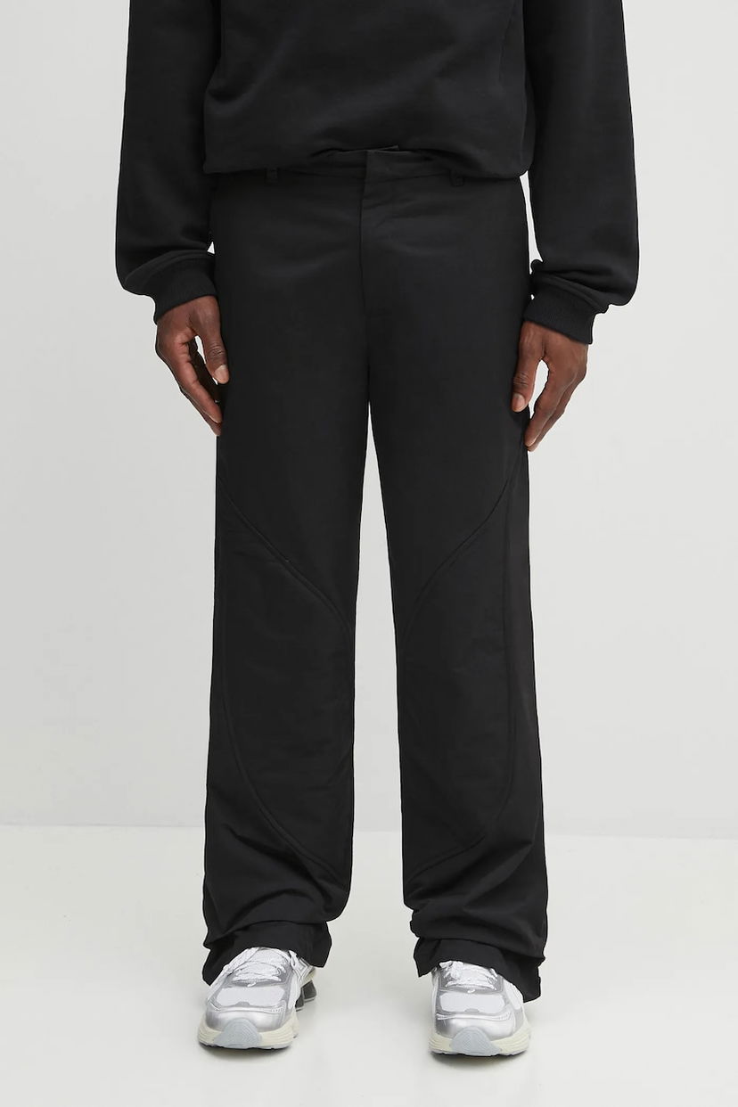 Штани HELIOT EMIL Heliot Emil Diagonal Seam Trousers чорний | PREAW25.M.10.108.BLK01.