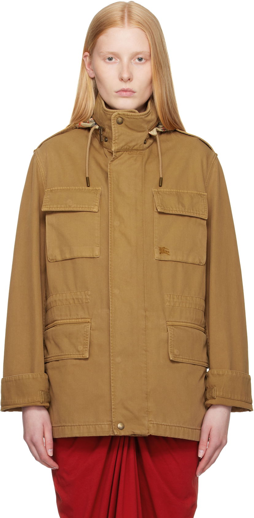 Парка Burberry Burberry Hooded Field Jacket Коричневий | 8106036