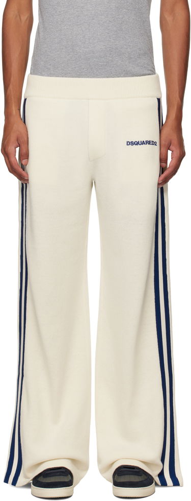 Спортивні штани DSQUARED2 Dsquared2 Knit Sweatpants with Side Stripes білий | S74KB0927_D13051, 0