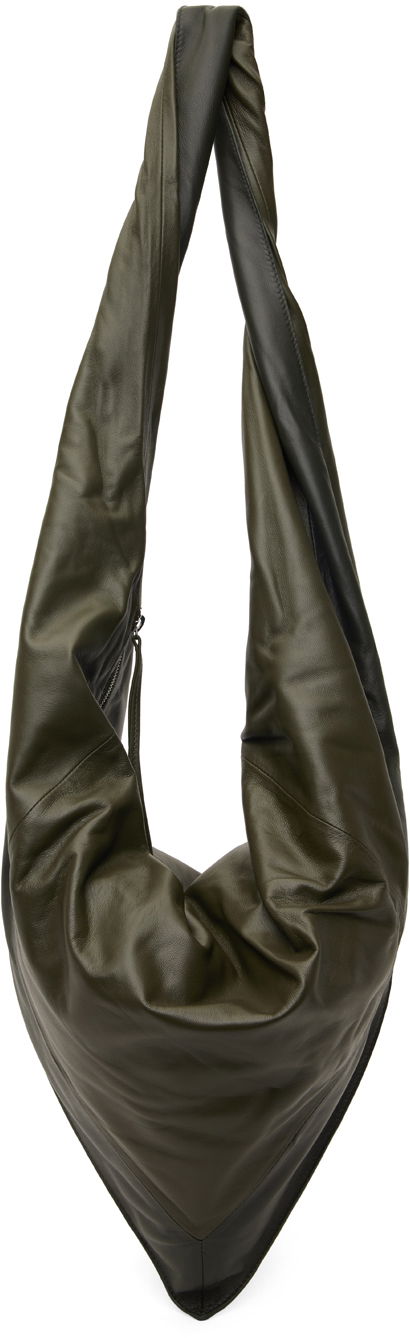 сумка-тоут LEMAIRE Scarf Leather Shoulder Bag Зелений | BG0078 LL0075