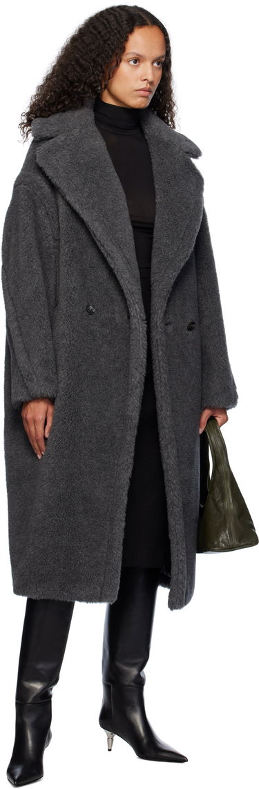 Пальто Max Mara Max Mara Teddy1 Faux-Fur Coat Сірий | 2421016052600 MM10502, 3