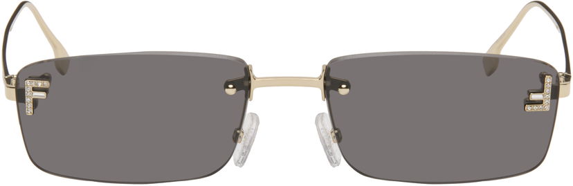 Сонцезахисні окуляри FENDI Fendi 'Fendi First' Crystal Sunglasses Сірий | FE4172USM5432A 840126860511