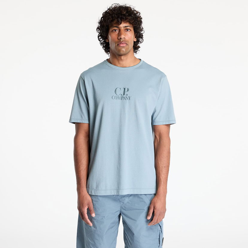 Футболка C.P. Company C.P. Company Tacting Piquet Embroidery T-Shirt Синій | 18CMTS133A006263G-872