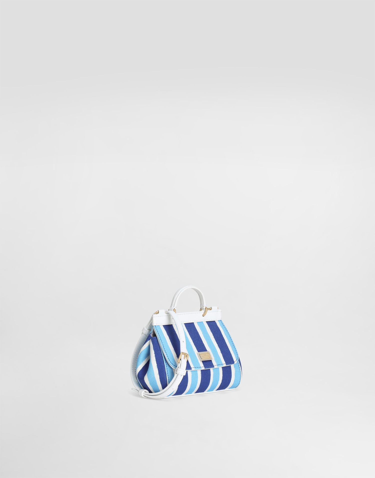 Сумочка Dolce & Gabbana Dolce & Gabbana Sicily Canvas Crossbody Bag With Striped Print Синій | EB0003AD591HC5KW, 1