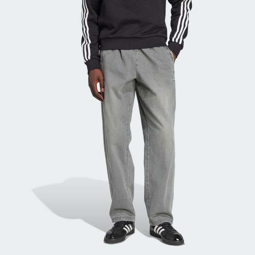 Штани adidas Performance Adicolor Stone Denim Relaxed Fit Pants Сірий | JW5920