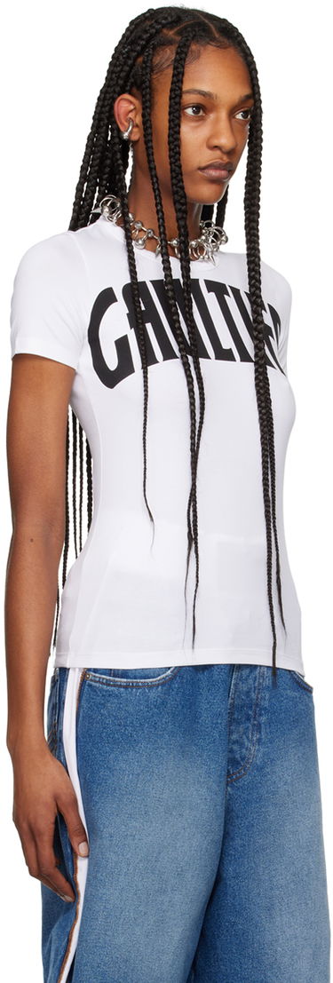 Безрукавка Jean Paul Gaultier Gaultier Women's Graphic Print T-Shirt білий | 24/25-F-TS071I-J056-0100, 3