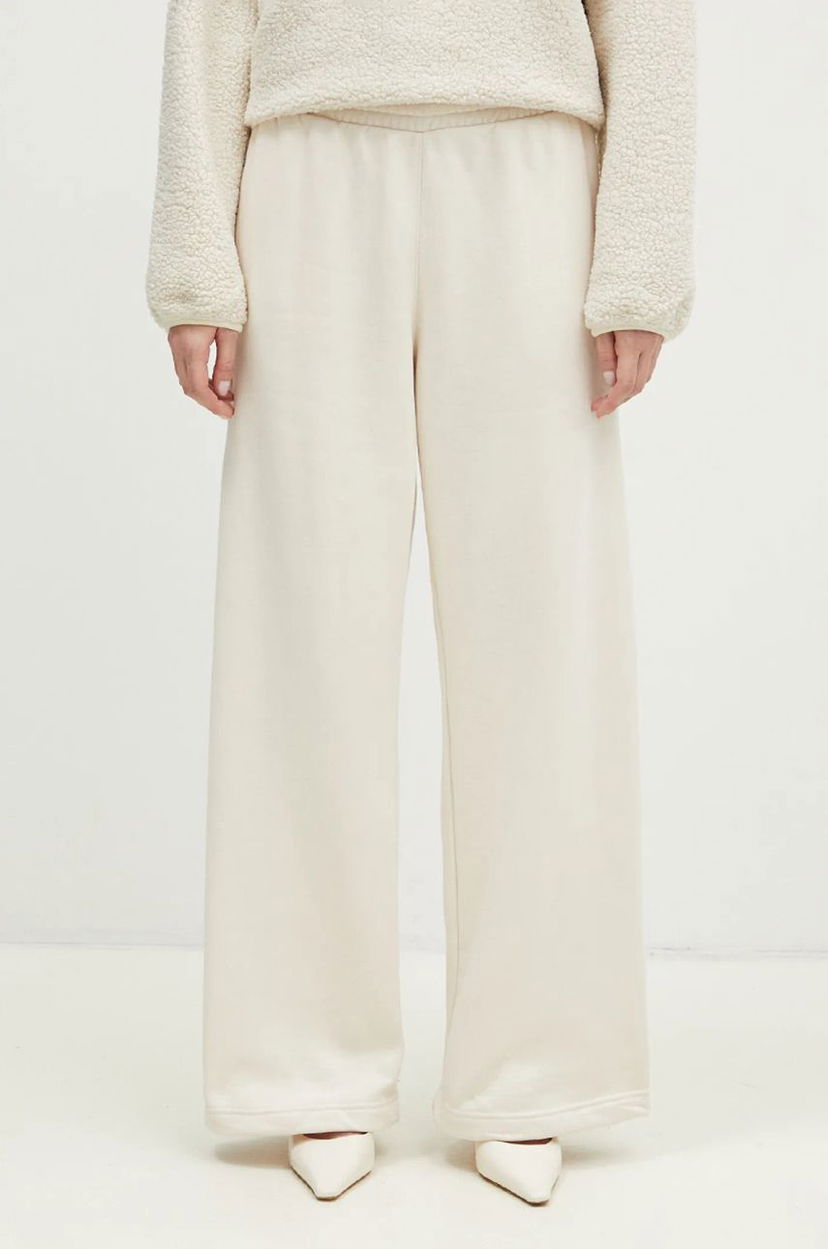 Спортивні штани adidas Originals Wide Leg Fleece Pants білий | JN3027
