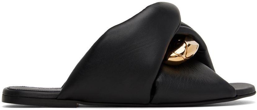 Кросівки та взуття JW Anderson JW Anderson Chain Twist Sandals чорний | ANW38022B