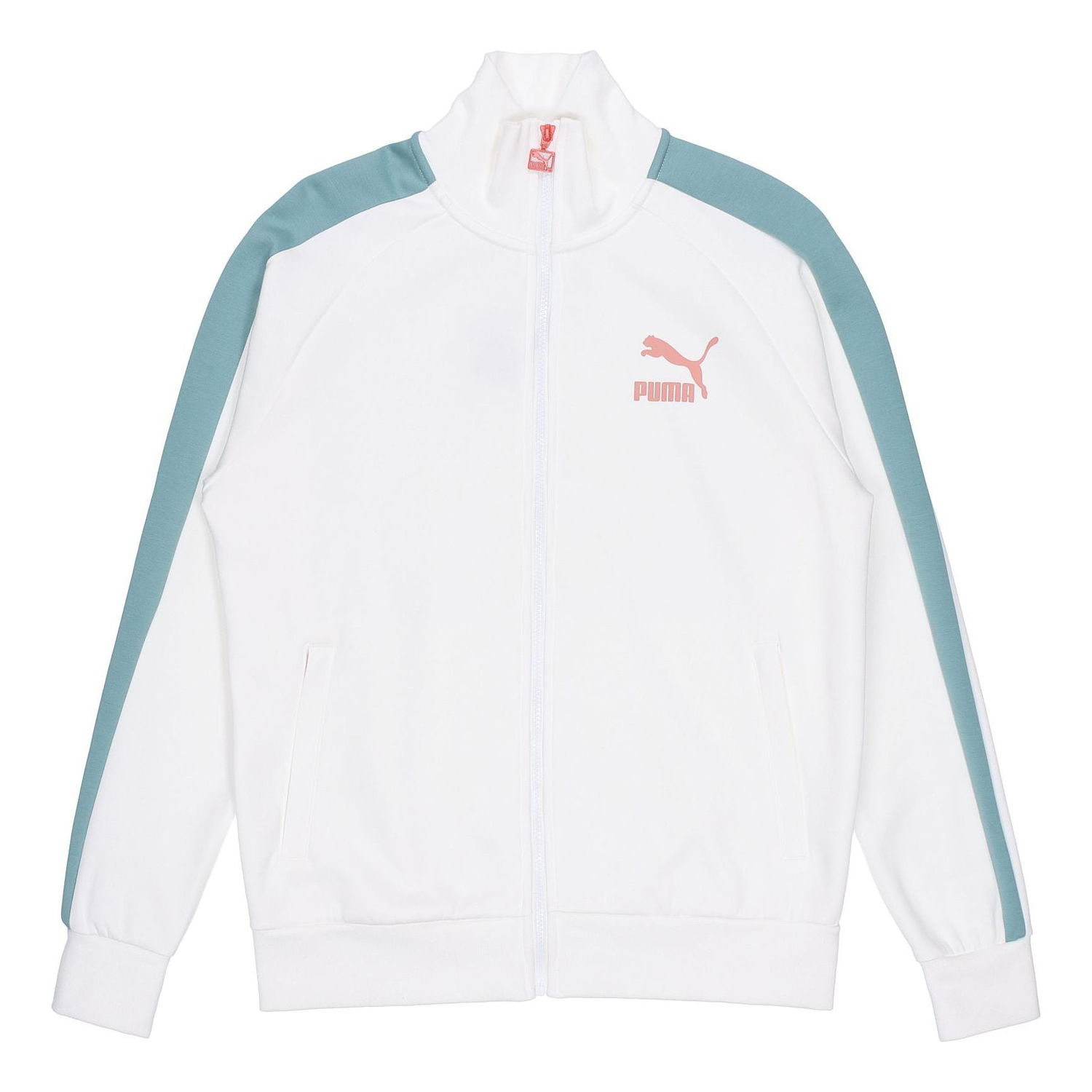 Спортивний костюм Puma Iconic Running Colorblock Stand Collar Jacket білий | 531377-57, 0