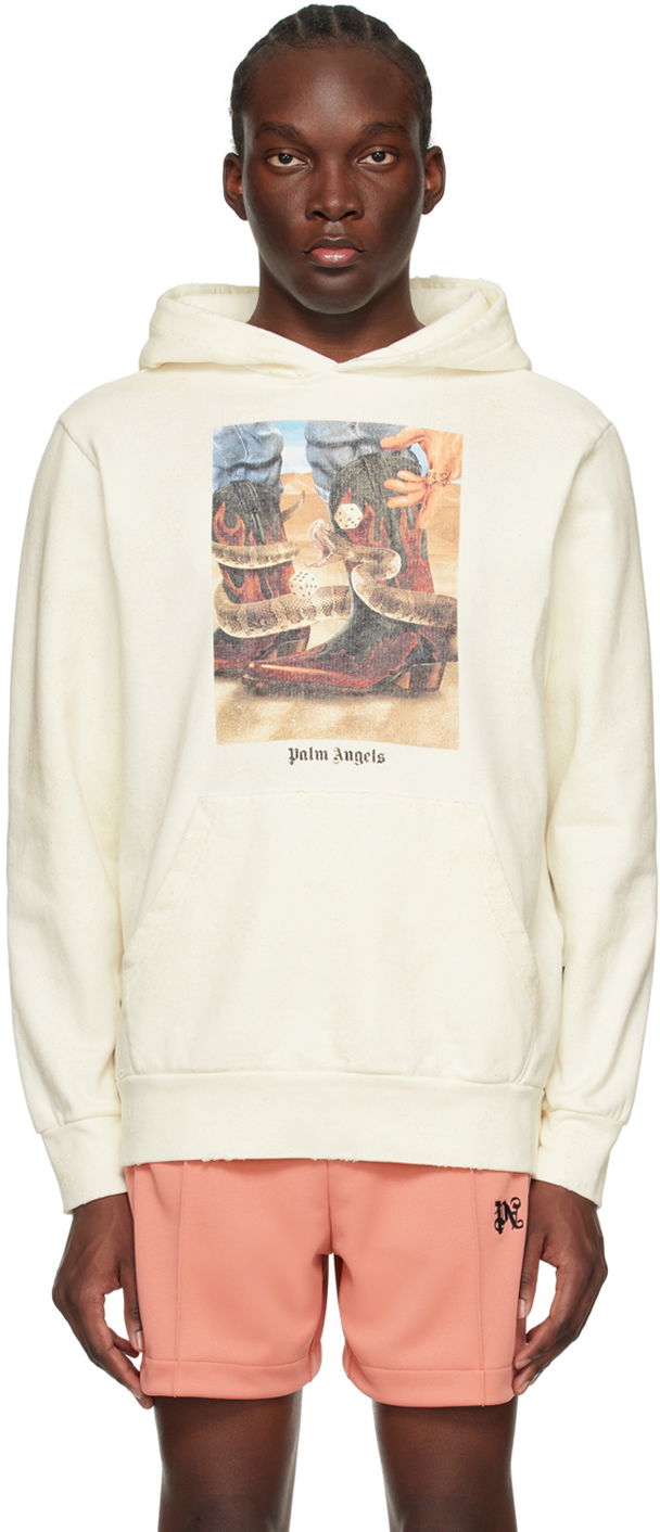 Світшоти Palm Angels Dice Game Hoodie "Off-White" бежевий | PMBB117R24FLE0020384, 0